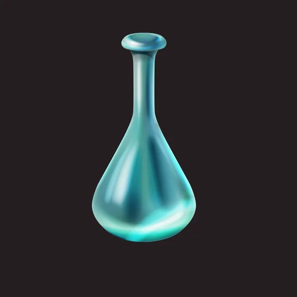 Glass bottle, vintage, potion, vector — Stock Vector