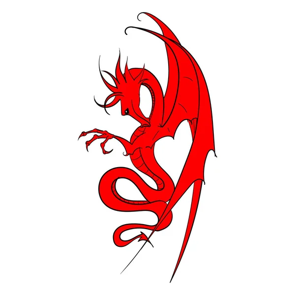 Dragon logo vecteur — Image vectorielle