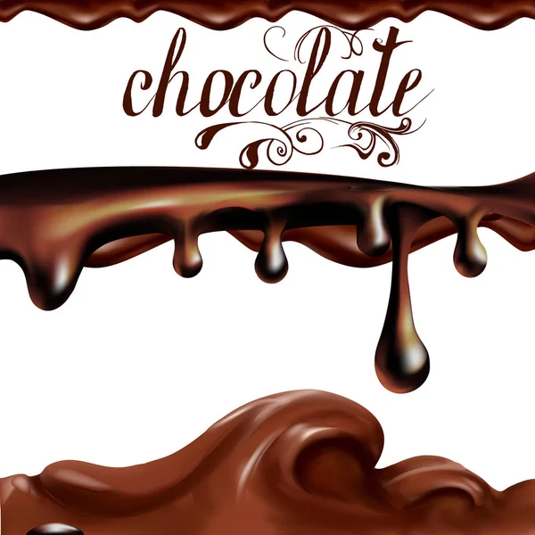 Vector tekening letterynh chocolade — Stockvector