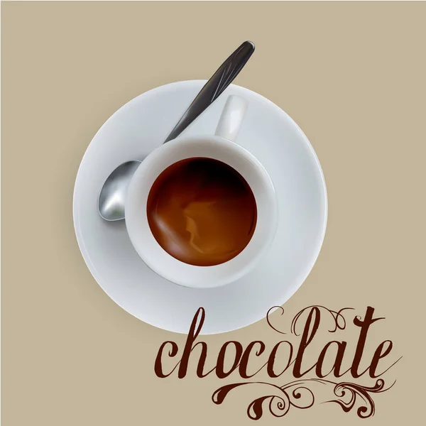 Vector dibujo letterynh chocolate — Vector de stock