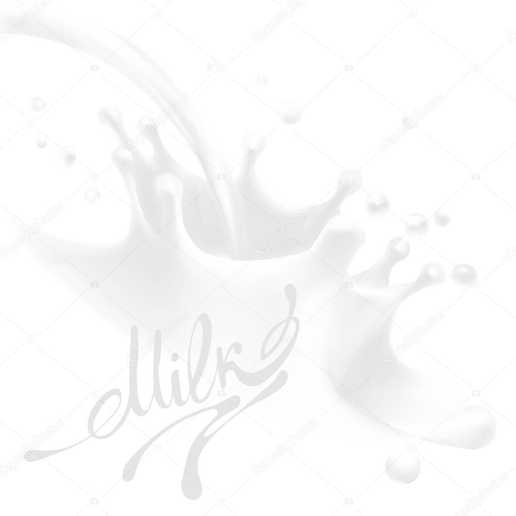 milk vector illustration set