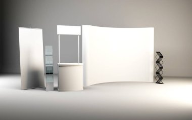 Ticaret Fuar Standı, Fuar turu, 3d işleme visualiza