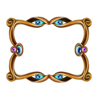 çerçevesi vintage Barok simgesi