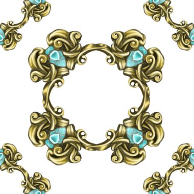 çerçevesi vintage Barok simgesi