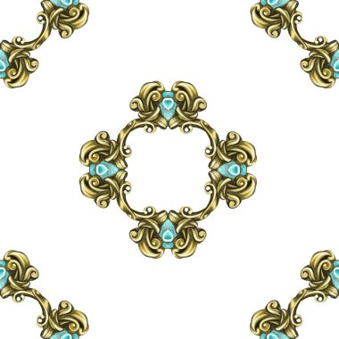 çerçevesi vintage Barok simgesi