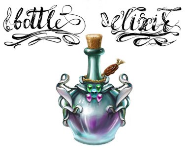 fantasy oyunları için bir şişe iksiri