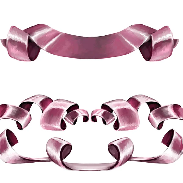 Şerit, arka plan vektör simgesi