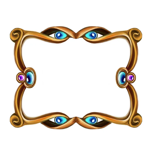 Frame vintage baroque icon — Stock Photo, Image