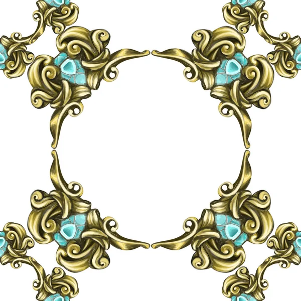 çerçevesi vintage Barok simgesi