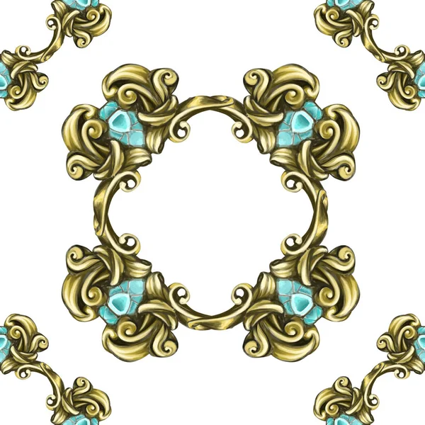 çerçevesi vintage Barok simgesi