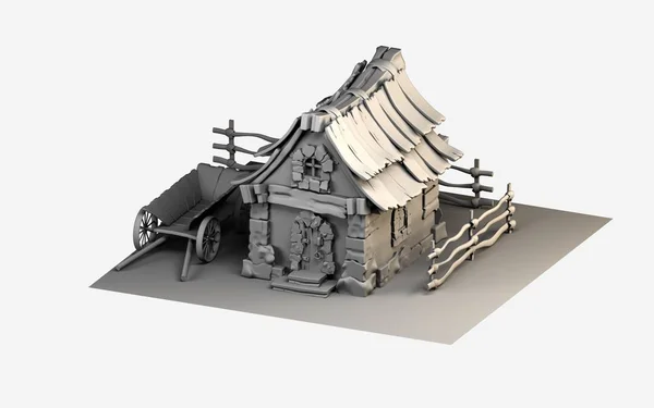 3D rendering Dom grać, lokalizacji, gospodarstwa — Zdjęcie stockowe