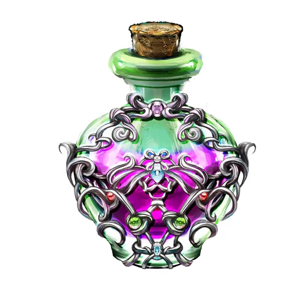 Elixir fantasy játékok egy üveg — Stock Fotó