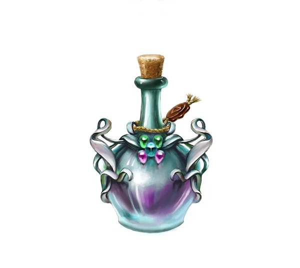 Elixir of fantasy games for a bottle — Stock Photo, Image