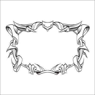 çerçeve oval vintage Barok