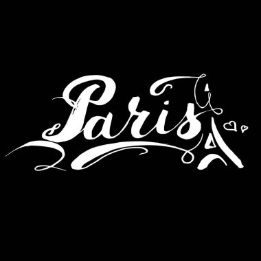 Paris yazı tasarlamak vektör