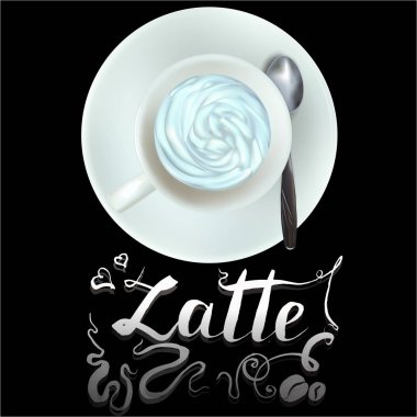 vektör fincan espresso kahve