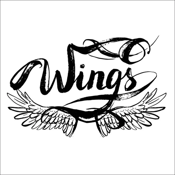 melek kanatları vektörü, harf, çizim