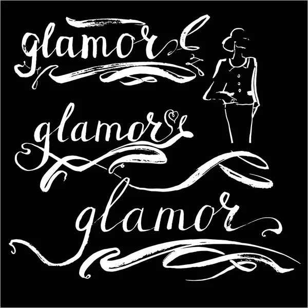 Glamour-Vektorwort — Stockvektor