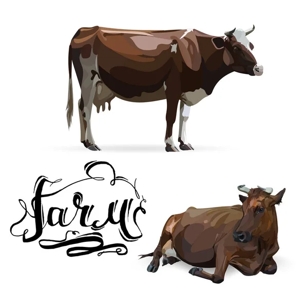 Коров'ячий кал коричневий, вектор — стоковий вектор