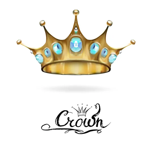 Vector corona, elementos decorativos en estilo vintage para decoratio — Vector de stock