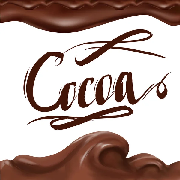 sıvı çikolata, karamel veya kakao illüstrasyon