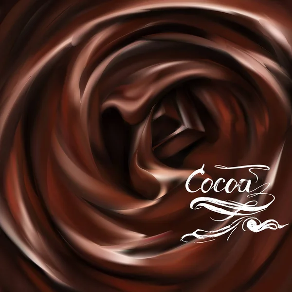 sıvı çikolata, karamel veya kakao illüstrasyon vektör