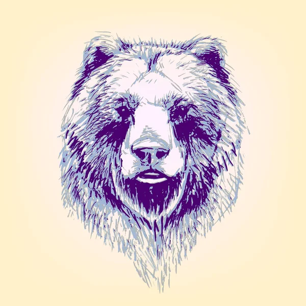 Urso vetor ícone — Vetor de Stock