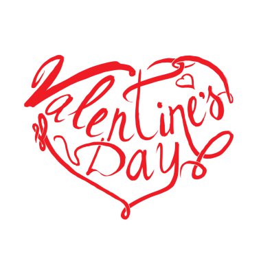 Sevgililer günü vektör yazı