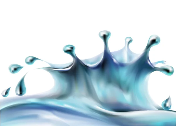 滴眼液飞溅的液体喷淋模式矢量 — 图库矢量图片
