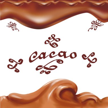 sıvı çikolata, karamel veya kakao illüstrasyon