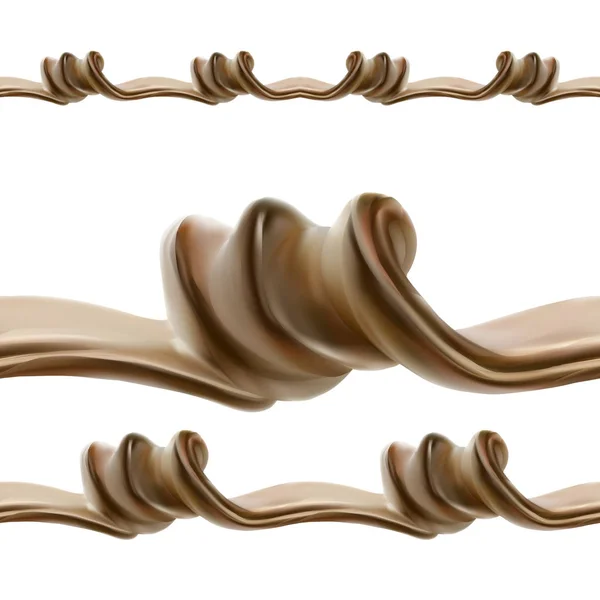 Chocolat Liquide Caramel Cacao Illustration — Image vectorielle