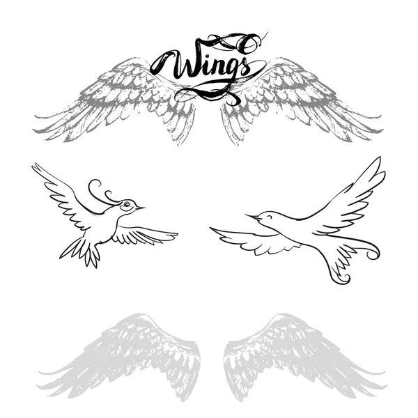 Wings Peace Day Vector Illustration — 图库矢量图片