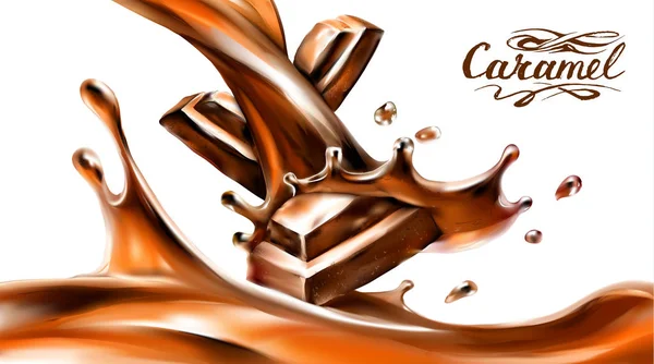 초콜릿 코코아 — 스톡 벡터