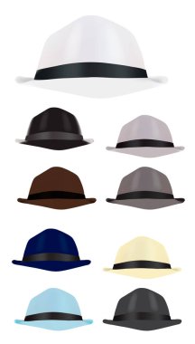 hat vektör kapağı moda klasik şablonu