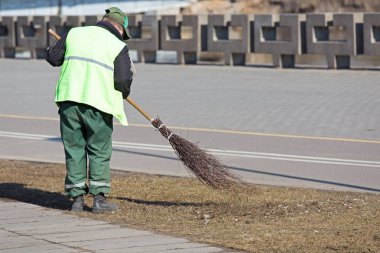 Süpürmek temizlik sokak 
