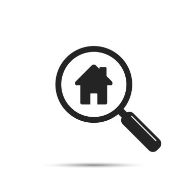 Ev simgesini arayın, vektör. 