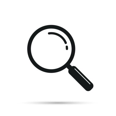 Büyüteç simgesini, vektör.