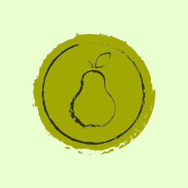 Armut logo rozet grunge tarzı, vektör.