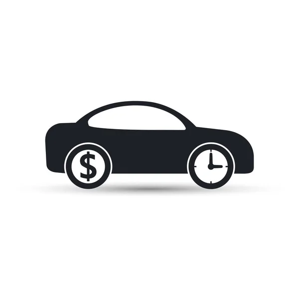 Icono de coche concepto de negocio . — Vector de stock