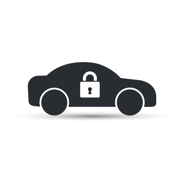 Car lock icon, vector. — Stock Vector