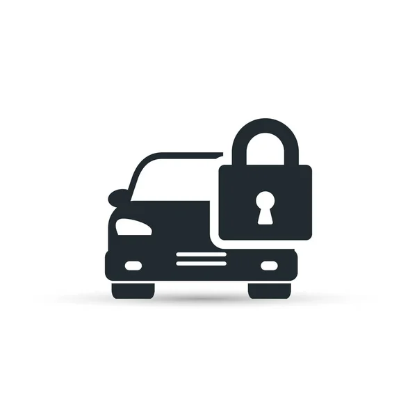 Icono De Protección De Alarma De Coche Con Una Pegatina De Seguridad  Aislada En Fondo Blanco Ilustración del Vector - Ilustración de control,  bloqueo: 258389640