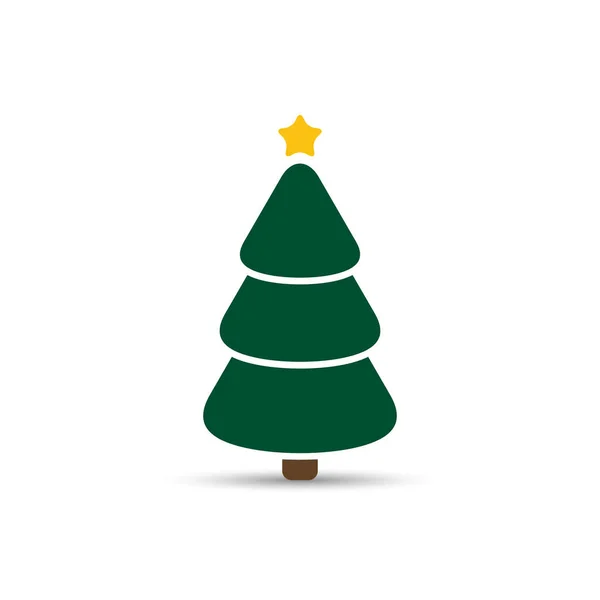 Icono del árbol de Navidad, vector . — Archivo Imágenes Vectoriales