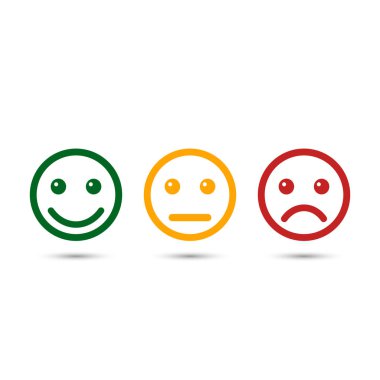 Smiley ifadeler simge kümesi, vektör.