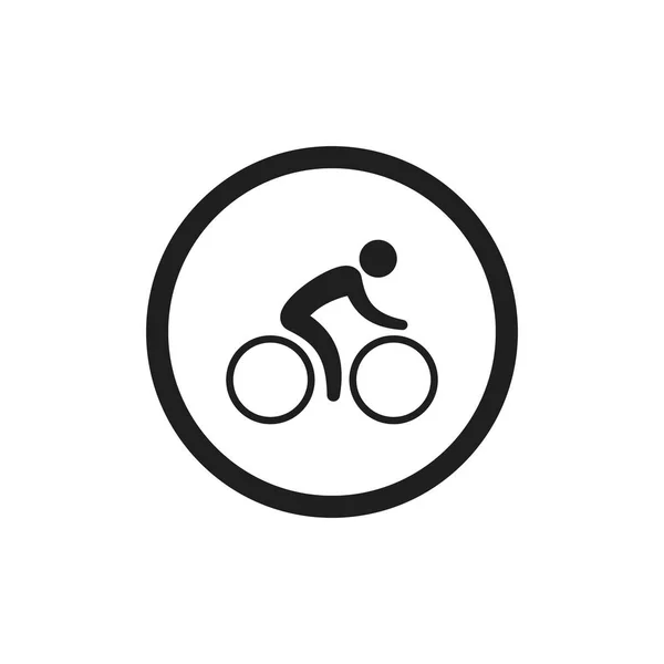 Señal de carril bici. Vector . — Vector de stock