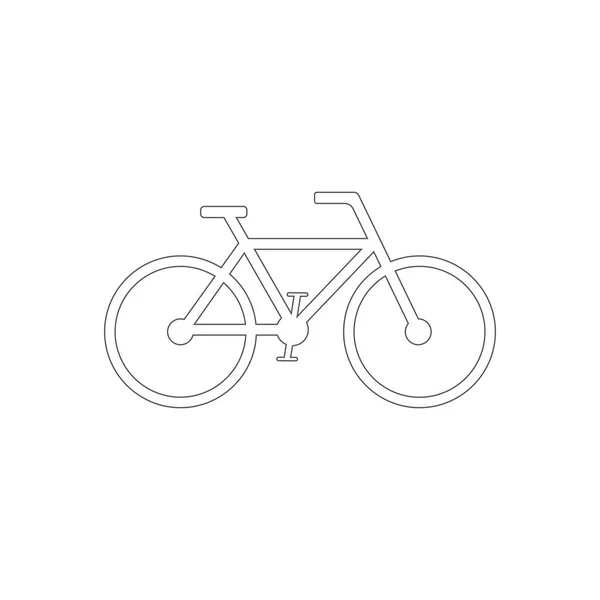 Bicicleta contorno icono vector . — Vector de stock