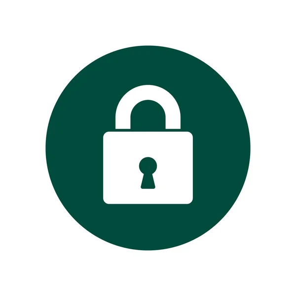 Lock logo vector. Hangslot veiligheid symbool voor web site design. Vector — Stockvector