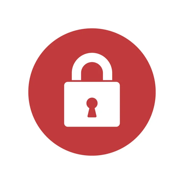 Lock logo vector. Hangslot veiligheid symbool voor web site design. Vector — Stockvector