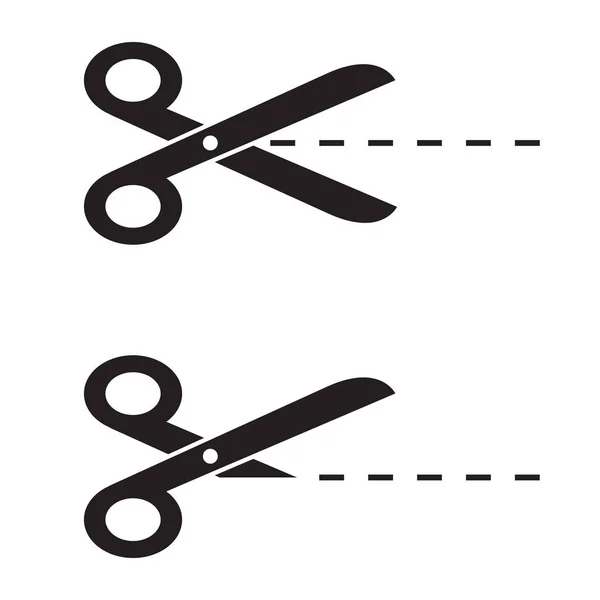 Ножницы с вектором иконок . — стоковый вектор