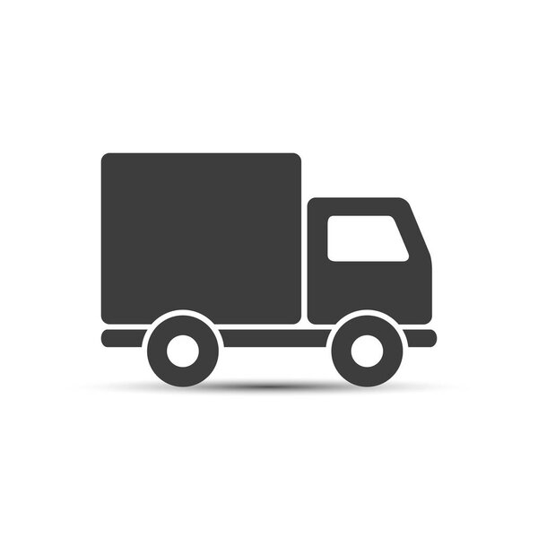 Truck car icon vector.