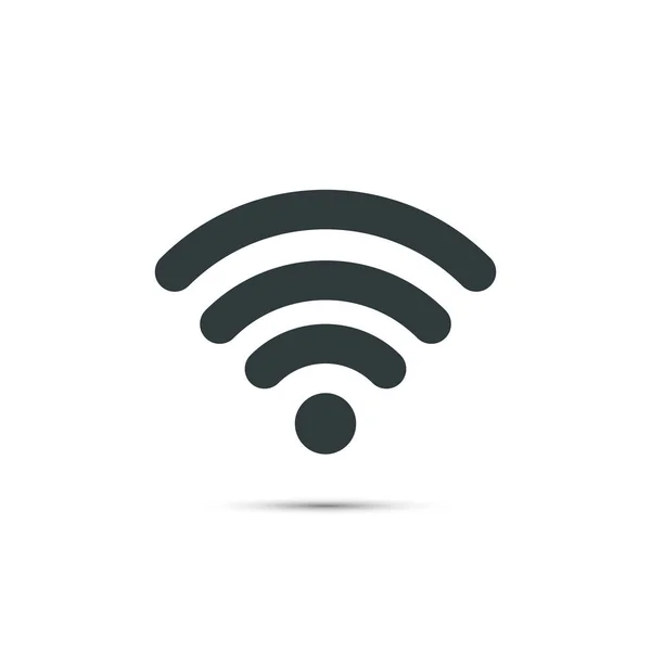 Vecteur d'icône Wifi, symbole de connexion simple wifi . — Image vectorielle